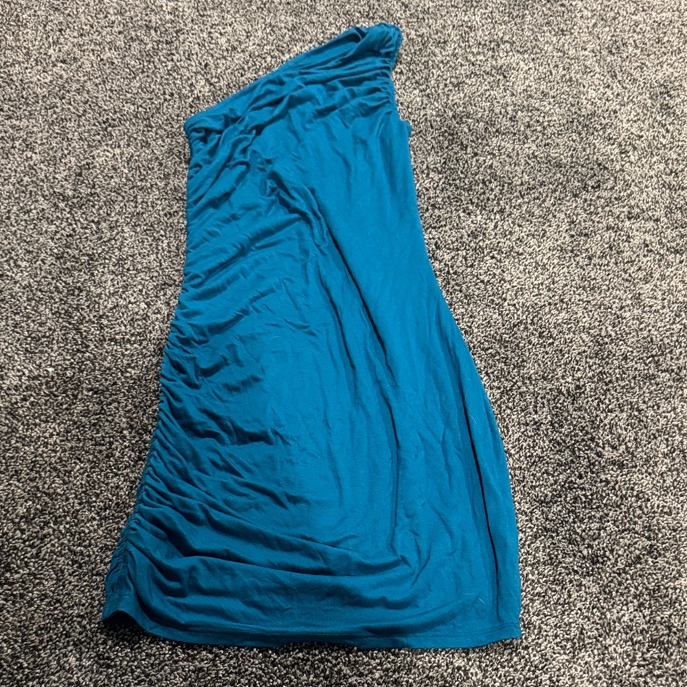 Vibrant Blue One-Shoulder Dress